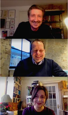 Nicolaj Kopernikus with Kim Magnusson and Anne-Katrin Titze: “I was so happy that my son said yes to playing my father as a 12-year-old kid back in the 1950s.”