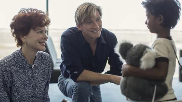 Nicole Kidman, David Wenham and Sonny Pawar in Lion