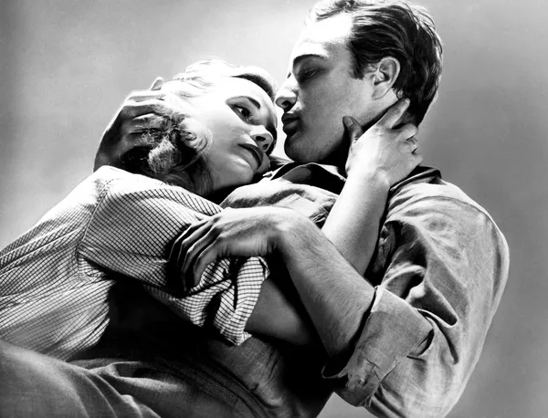 Eva Marie Saint and Marlon Brando in On The Waterfront