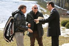 Paolo Virzì (centre) on the set with Fabrizio Bentivoglio and Fabrizio Gifuni: "I think there is no innocence in this story. There are lots of victims."