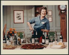 Paul and Julia Child's wine and cheese party
