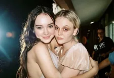 Behind the scenes on Pretty Babies with Ashley Benson, left, and Madelaine Petsch