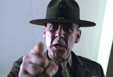 R Lee Ermey as Gunnery Sergeant Hartman in Full Metal Jacket