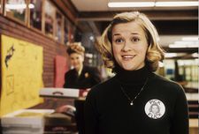 Reese Witherspoon wearing the necklace as Tracy Flick in Election, collection Wendy Chuck