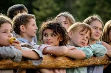 Carla Juri on working with the children: “They’re only allowed to be on set for a certain time. So the rhythm is different with children.”