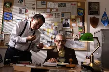 Rómulo (Rómulo Aitken) with Sergio (Sergio Chamy) in The Mole Agent