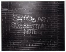 Al Diaz and Jean-Michel Basquiat’s SAMO© AS A SUGGESTIVE NOTE III