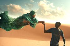 Matteo Garrone on Seydou (Seydou Sarr) with the floating woman: “One way to tell he is wounded, we decided to show with his dreams.”