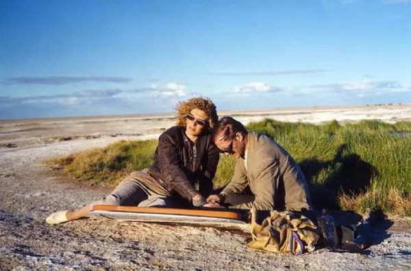 Solveig Dommartin and William Hurt in Until The End Of The World 2