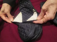 Sônia Braga's Aquarius red carpet relief slippers that her mother made