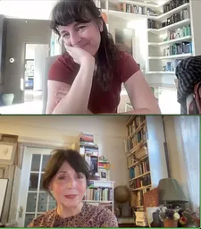 Susanna Fogel with Anne-Katrin Titze on the fantastic sound design by Columbia classmate Eric Hirsch: “His father is the editor of Star Wars, the original editor, Paul Hirsch, George Lucas’s editor.”