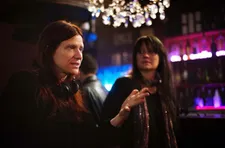 Susanna Nicchiarelli with Trine Dyrholm on set: "They took away the myth from the past and she joked about it. That's something I love about Nico's character."