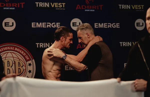 Orlando Bloom as 'Boxer' and John Turturro as Boz in the psychological thriller film The Cut