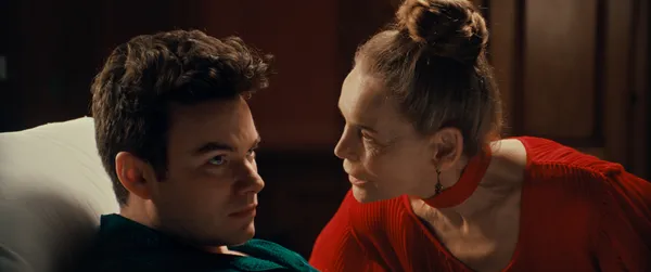 Chris Colfer and Alice Krige in The Restoration At Grayson Manor