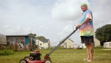 Amy Nicholson: “I went to film my friend Tammy while she was mowing the lawn and she was mowing the lawns of people who had already left.”