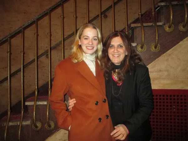 Tess Frazer joined Stacy Cochran for the opening night Write When You Get Work Q&A, moderated by Anne-Katrin Titze at Village East Cinema