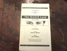 The Waste Land programme signed by Fiona Shaw, collection Ed Bahlman