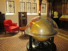 Thor Heyerdahl's Kon-Tiki globe at the Explorers Club