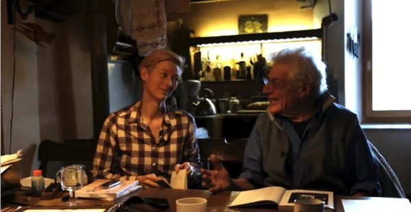 Tilda Swinton with John Berger