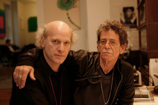 Lou Reed: Rock And Roll Heart director Timothy Greenfield-Sanders with Lou Reed in 2000: “I forgot how much we travelled for that film.”