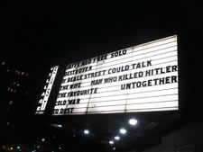 To Dust on the Village East Cinema marquee in New York
