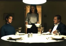 Kurt (Tom Schilling) with Ellie (Paula Beer) and her father Professor Seeband (Sebastian Koch): "Can I never break free? Will he always be dominant in our lives?"