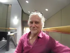 Dry star Tommaso Ragno inside the Walter Reade Theater, Lincoln Center