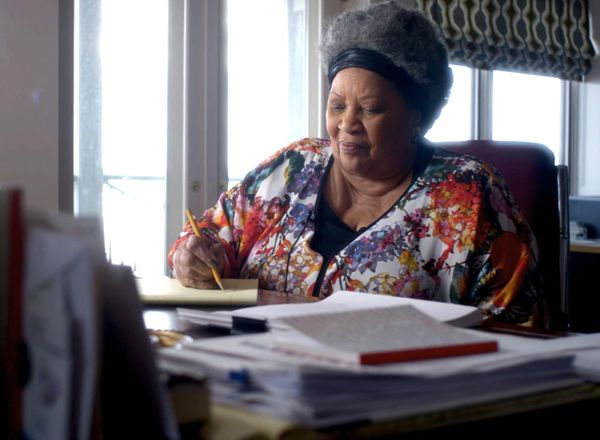 Timothy Greenfield-Sanders on filming Toni Morrison: "The camerawork that was done in Toni's home by the river, all of that was done by Mead Hunt."
