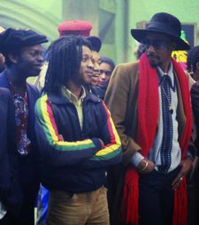 Lover (Victor Romero Evans), Blue (Brinsley Forde) and Dreadhead (Archie Pool): "A lot of the reggae fraternity always referred to England as Babylon, you know, the seat of Babel."