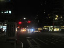 West 57th Street, New York City and the lights of New Jersey across the Hudson River