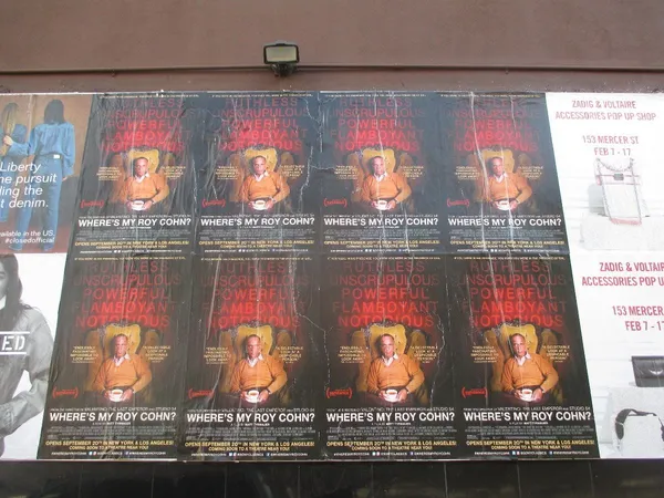 Matt Tyrnauer's Where's My Roy Cohn? on the streets of New York: "Cohn, I think, was the person who sat between those two worlds and was the gatekeeper between the underworld and the overworld of politics and money and power."