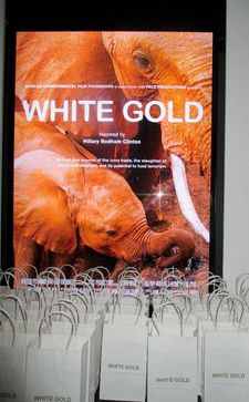 White Gold goody bags and poster