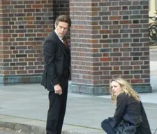 Willem Dafoe (Brue) with Rachel McAdams as Annabel Richter