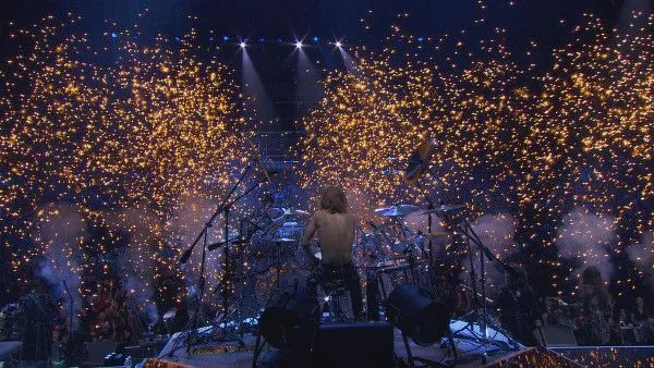 Yoshiki onstage in We Are X