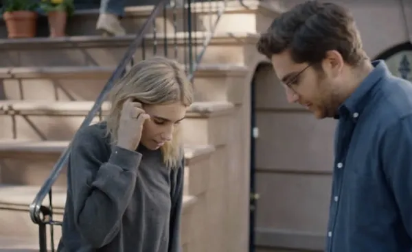 Matthew Shear and Zosia Mamet in The Boy Downstairs 3