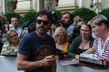 Meeting the crowds in Karlovy Vary - Casey Affleck, writer, director and star of Light Of My Life