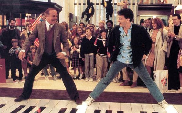 Robert Loggia at play with Tom Hanks in Big