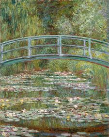 Monet's Bridge Over A Pond Of Water Lilies