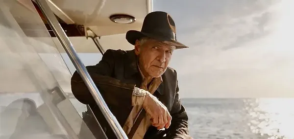 Harrison Ford as Indiana Jones in Lucasfilm's Indiana Jones and the Dial of Destiny.