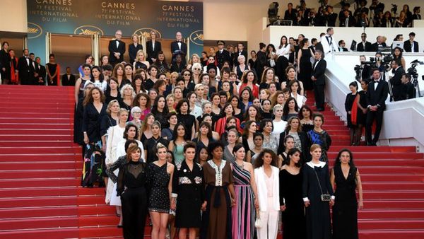 Demonstration of femme power at the Cannes at the Cannes Film Festival