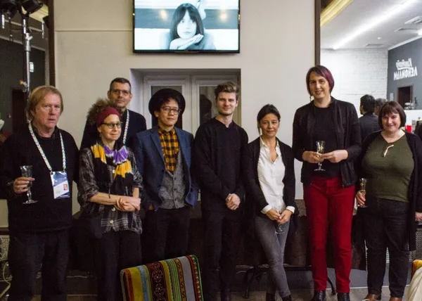 L to R: Godfrey Cheshire, Alyssa Simon, Yair Raveh, Leo Soesanto, Hugo Emmerzael, Senem Erdine, Cerise Howard, Amber Wilkinson
 
