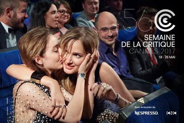 The poster for Critics' Week features Garance Marillier and Julie Ducourneau