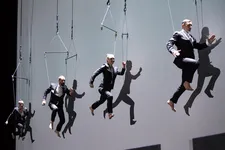 Bouncing Czechs at the opening ceremony of the 54th Karlovy Vary Film Festival - part of a wildly acclaimed stage spectacular