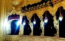 The intricate setting of the Municipal Theatre is perfect for Chimes At Midnight