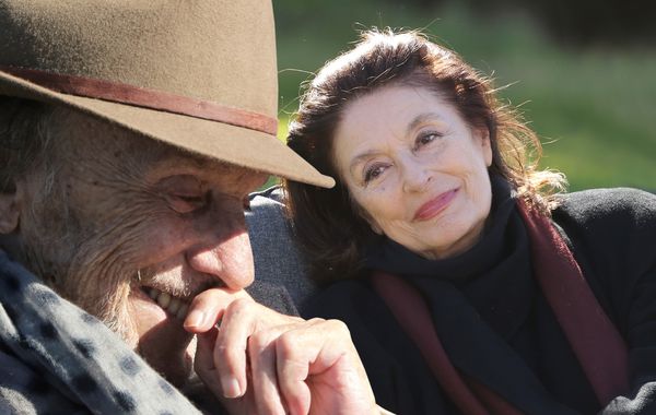 Jean-Louis Trintignant and Anouk Aimée when they reteamed three years ago for The Best Years Of A Life