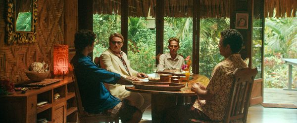 Tropical storms in French Polynesia … Benoît Magimel around the dinner table in Pacifiction. Albert Serra: 'With digital cameras you can capture a lot of things that are out of the control of the actor. That intrigues me'