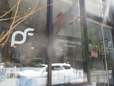 Vegan peacefood cafe on East 11 Street in New York