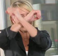 Wright makes the sign of Wonder Woman: ' The message of the film is not just about female empowerment but also has to do with love and justice'