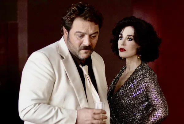 Denis Ménochet and Isabelle Adjani in Ozon's Peter von Kant