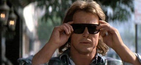 Roddy Piper puts on the damn glasses in They Live